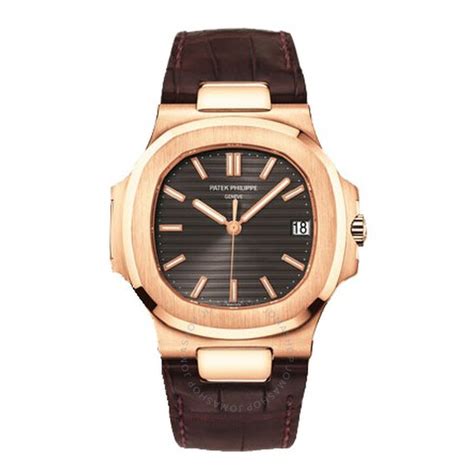 patek philippe nautilus black brown dial 18kt rose|patek philippe nautilus price list.